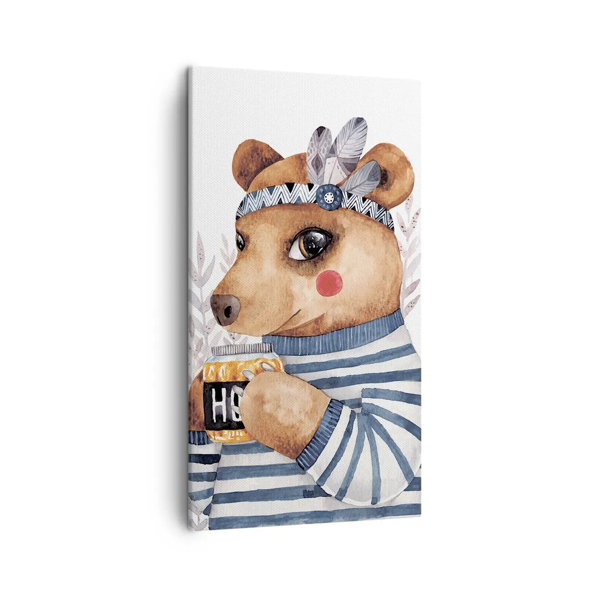 Obraz na plátně - Sladký medvídek - 45x80 cm