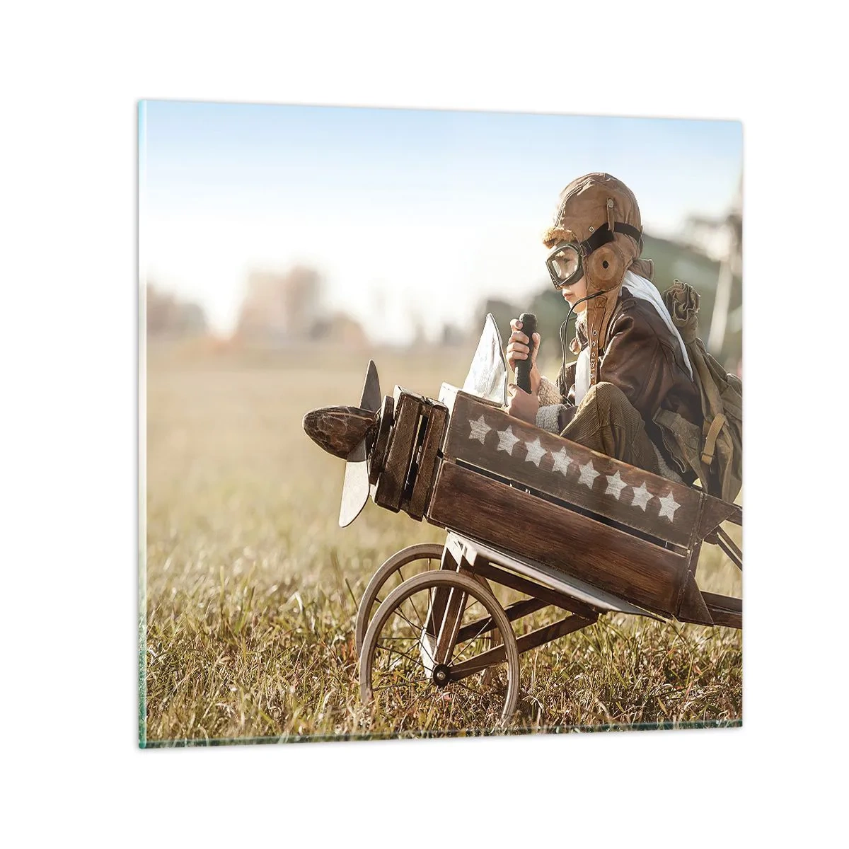 Obraz na skle - Start do snů - 50x50 cm