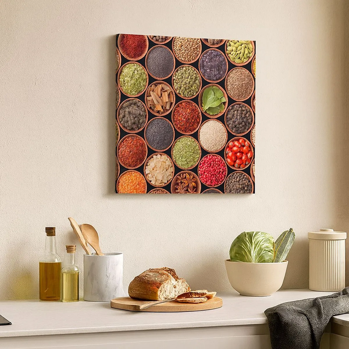 Obraz na plátně - Všechny chutě světa - 30x30 cm