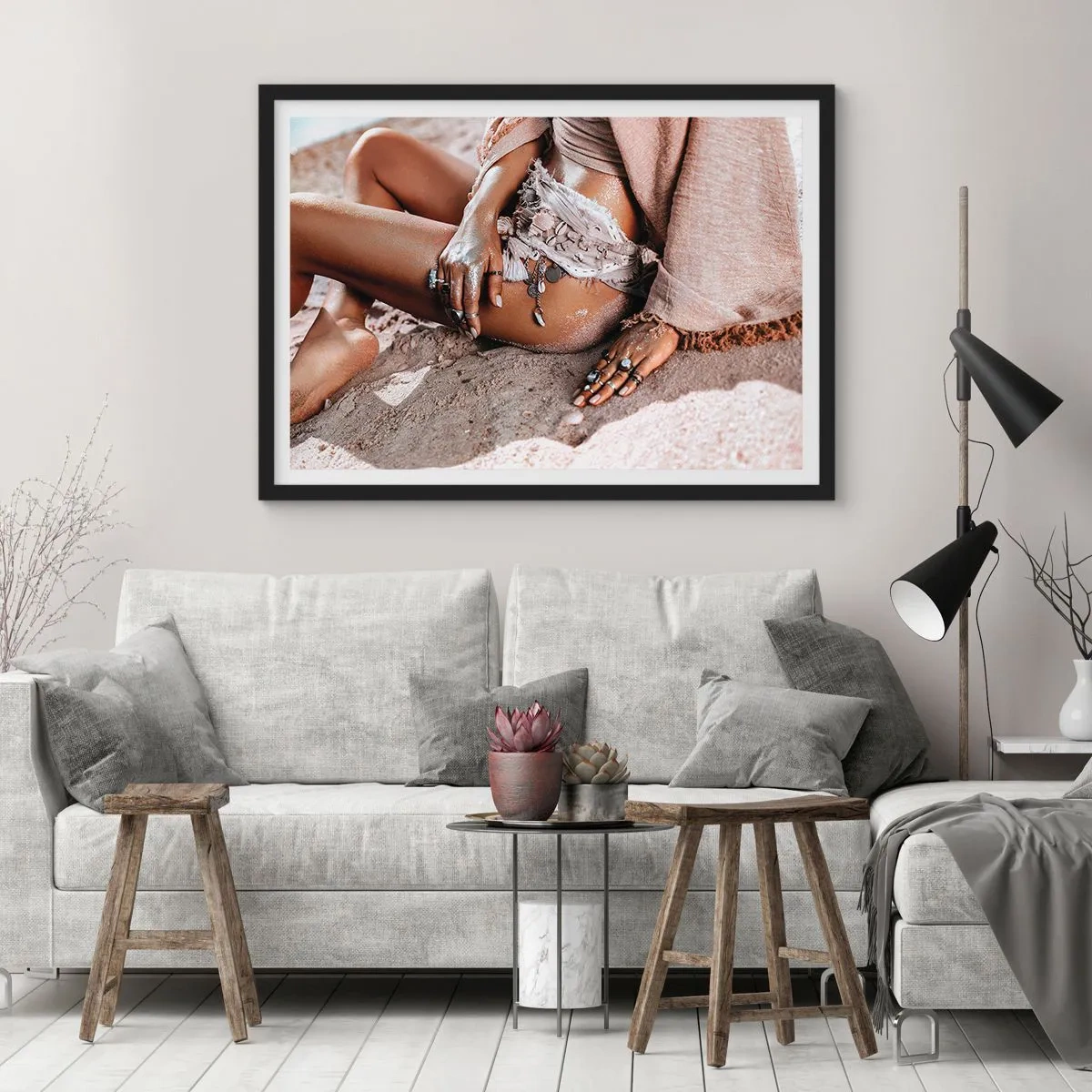 Plakát v černém rámu - Vyplavena na břeh? - 91x61 cm