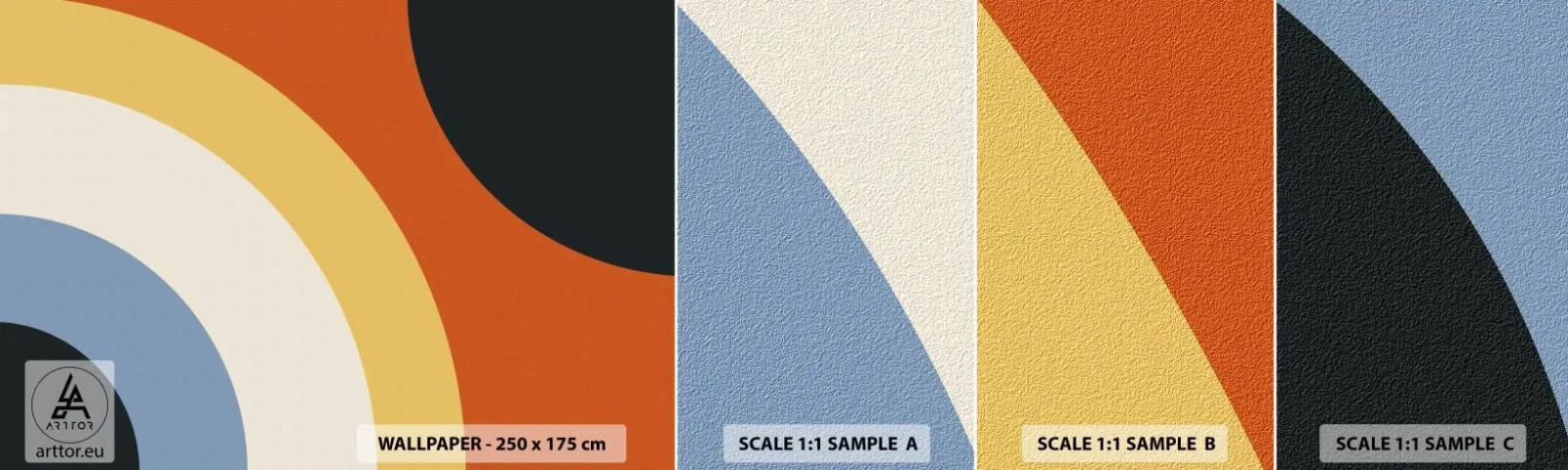 Vzor Fototapety Samolepicí Deluxe Sticker - K sobě samému - Abstrakce, Kus, Moderní umění - 100x30 cm