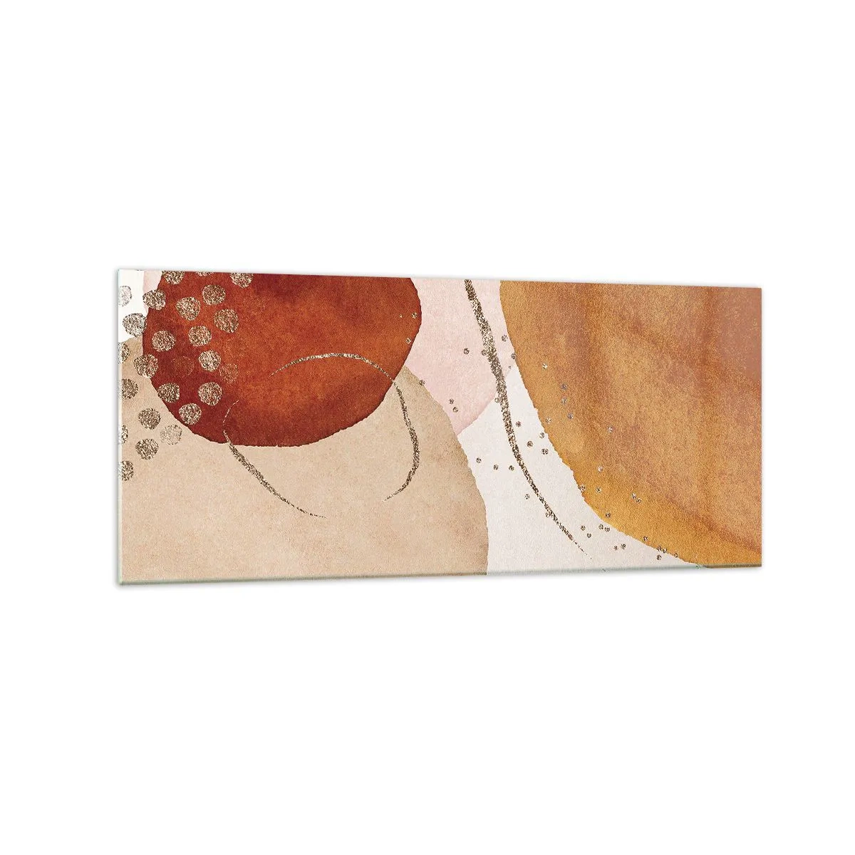 Obraz na skle - Zaoblení a pohyb - 120x50 cm