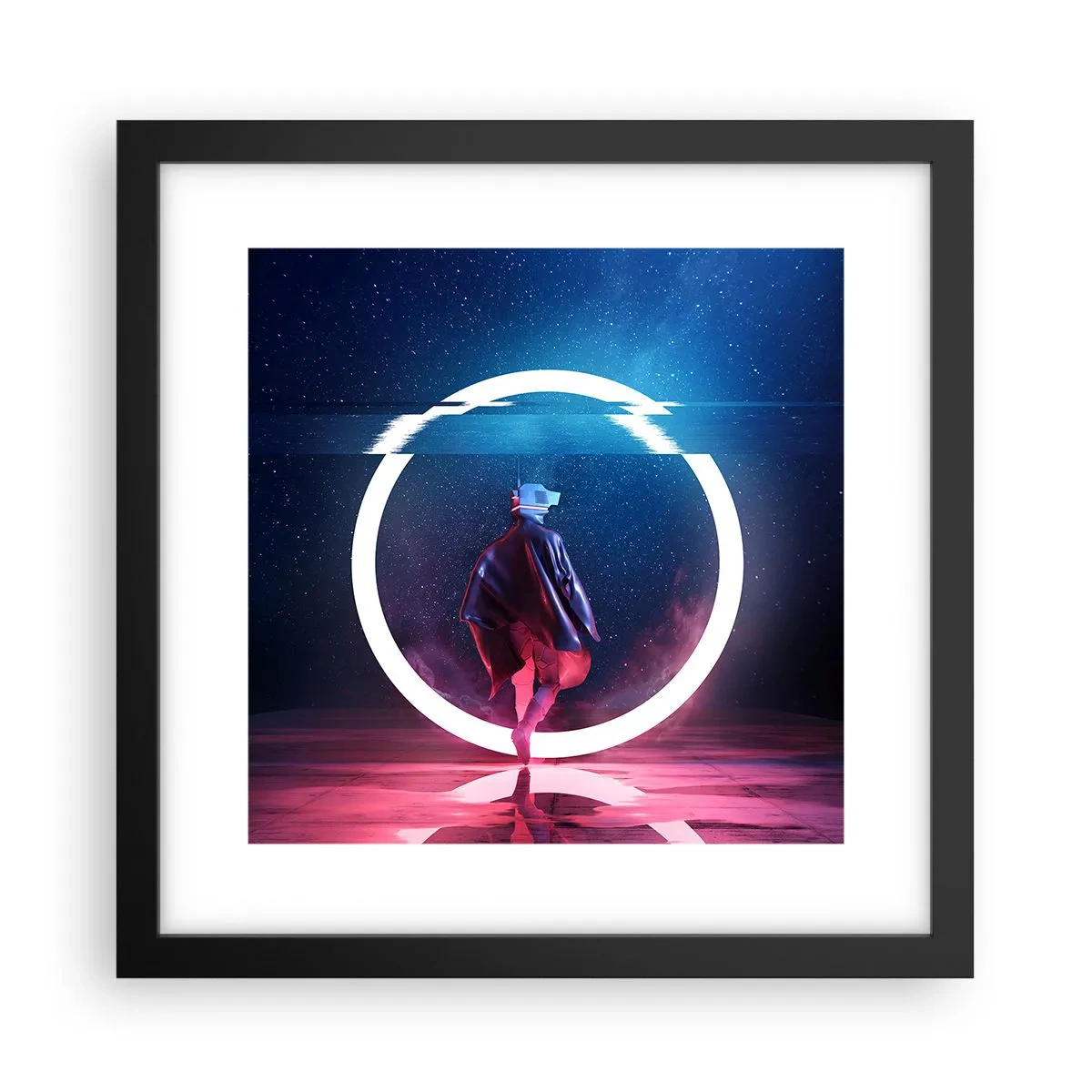 Plakát v černém rámu - Mezi světy - 30x30 cm