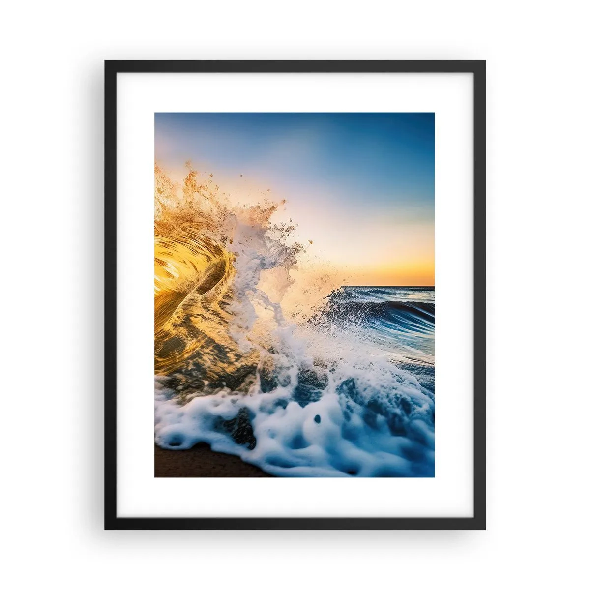 Plakát v černém rámu - Hra v písku - 40x50 cm