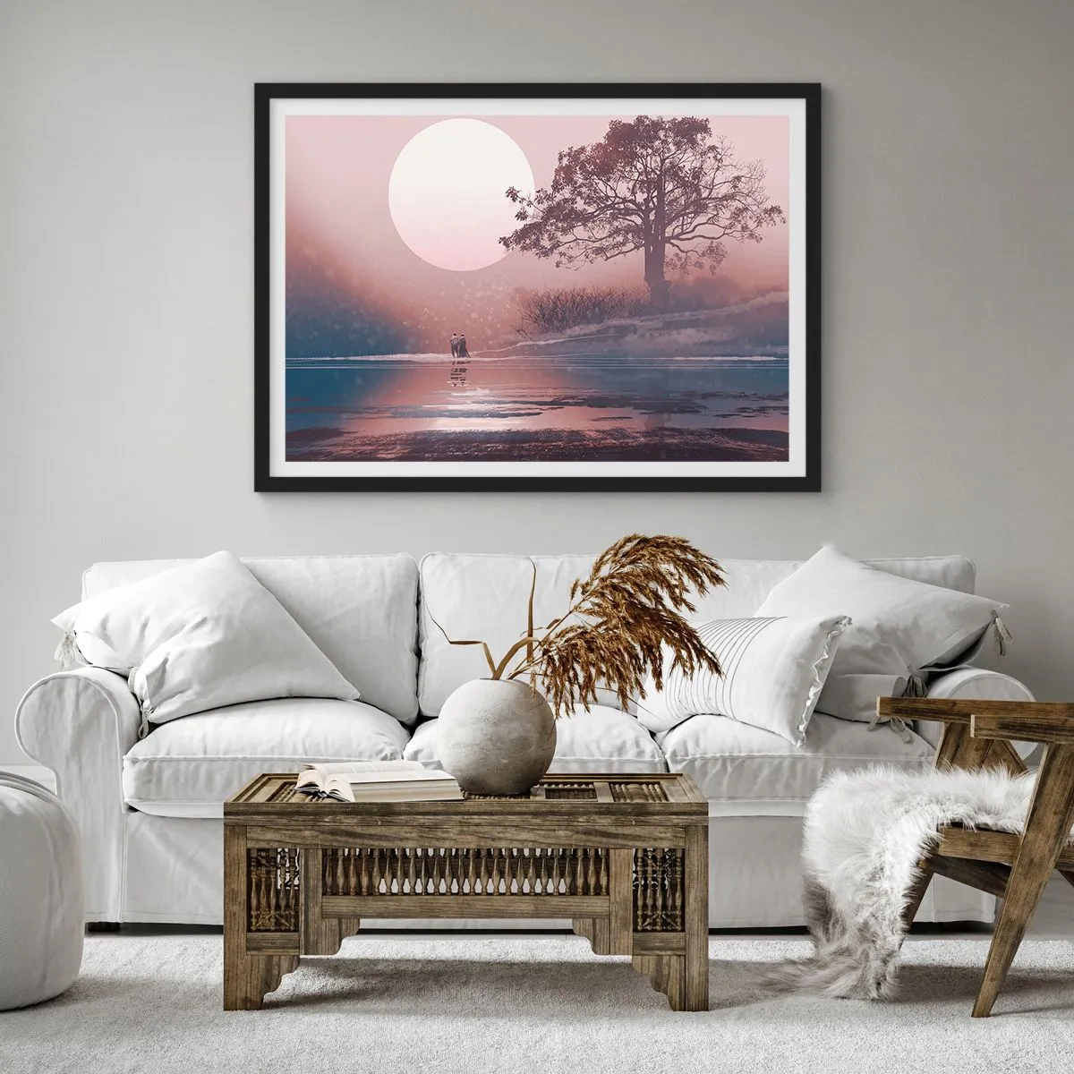 Plakát v černém rámu - Noční zázraky - 100x70 cm