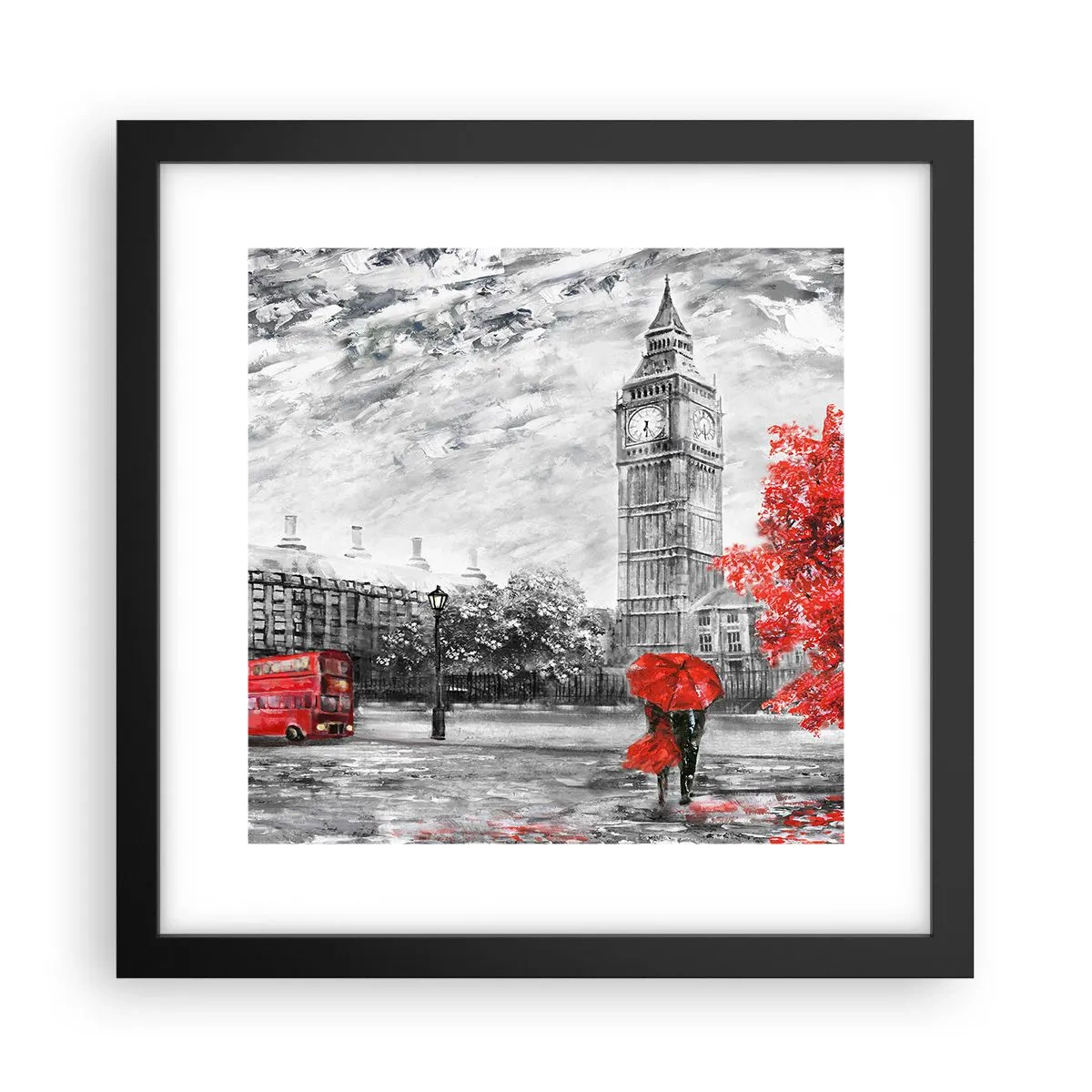 Plakát v černém rámu - Vzrušující den - 30x30 cm