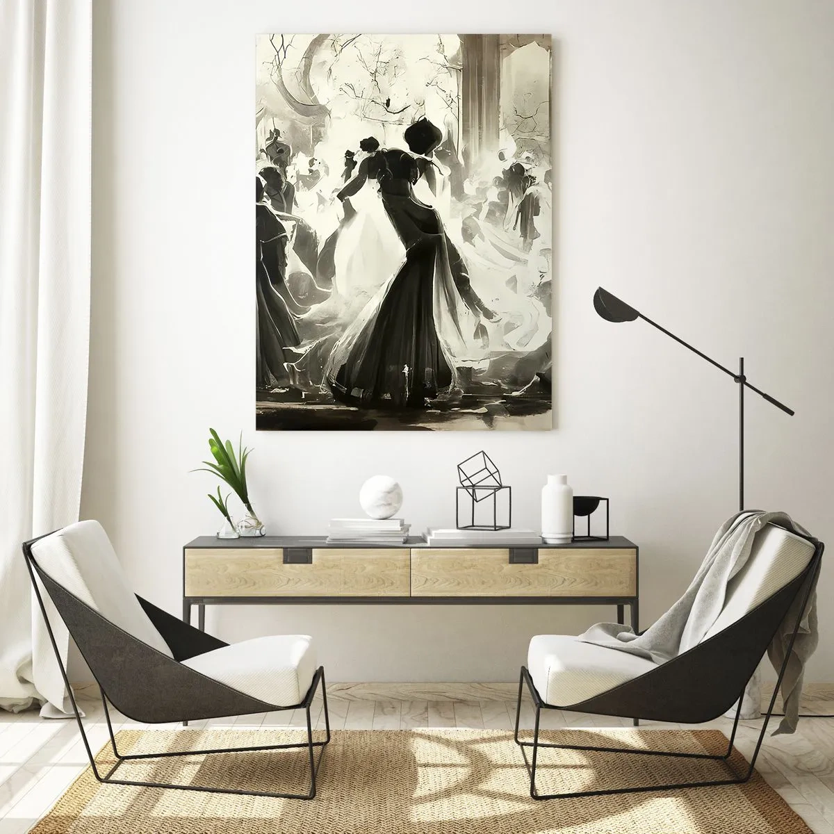 Obraz na skle - Velká maškaráda - 50x70 cm