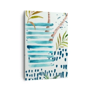 Obraz na plátně - Prázdniny pod palmami - 70x100 cm