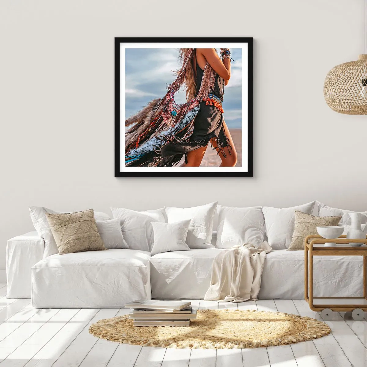 Plakát v černém rámu - Šamanovo děvče - 60x60 cm