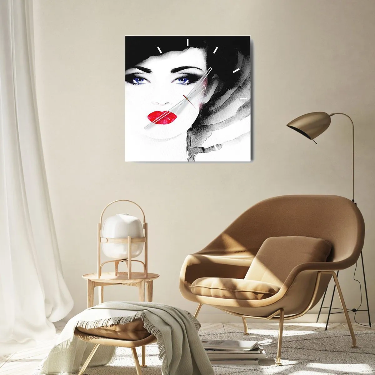 Nástěnné hodiny - Odhání a přivolává - 40x40 cm