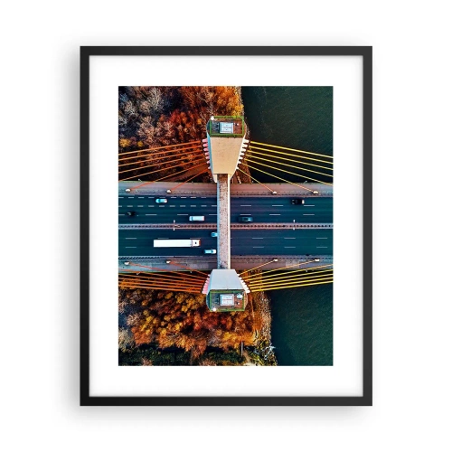 Plakát v černém rámu - Za vodami, za lesy - 40x50 cm