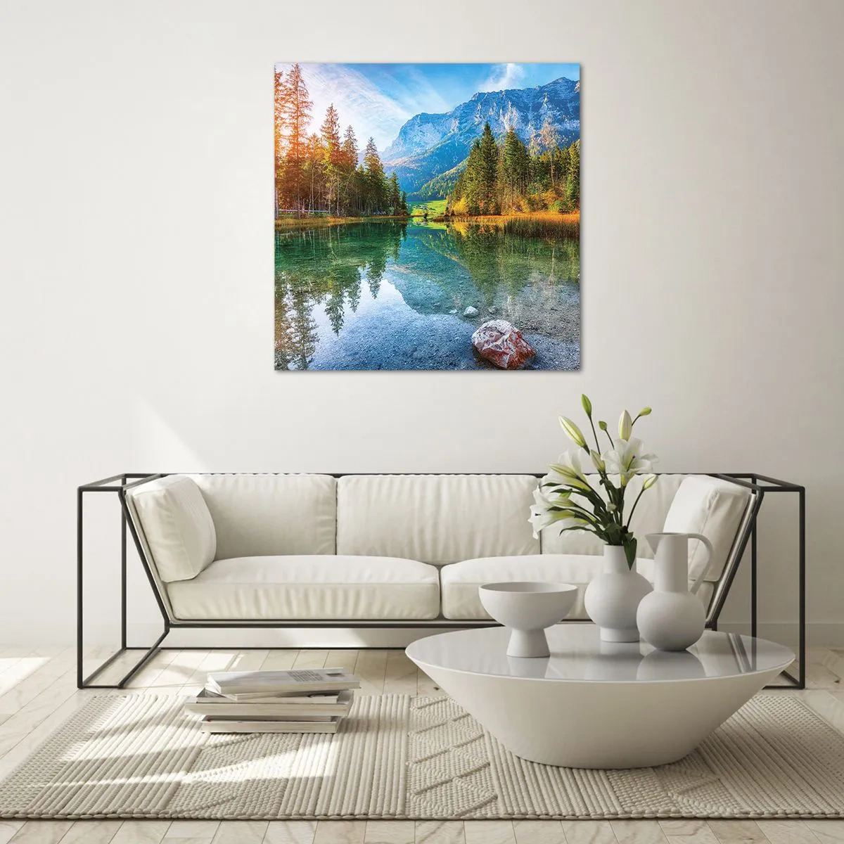 Obraz na skle - Něžnost podzimu - 30x30 cm