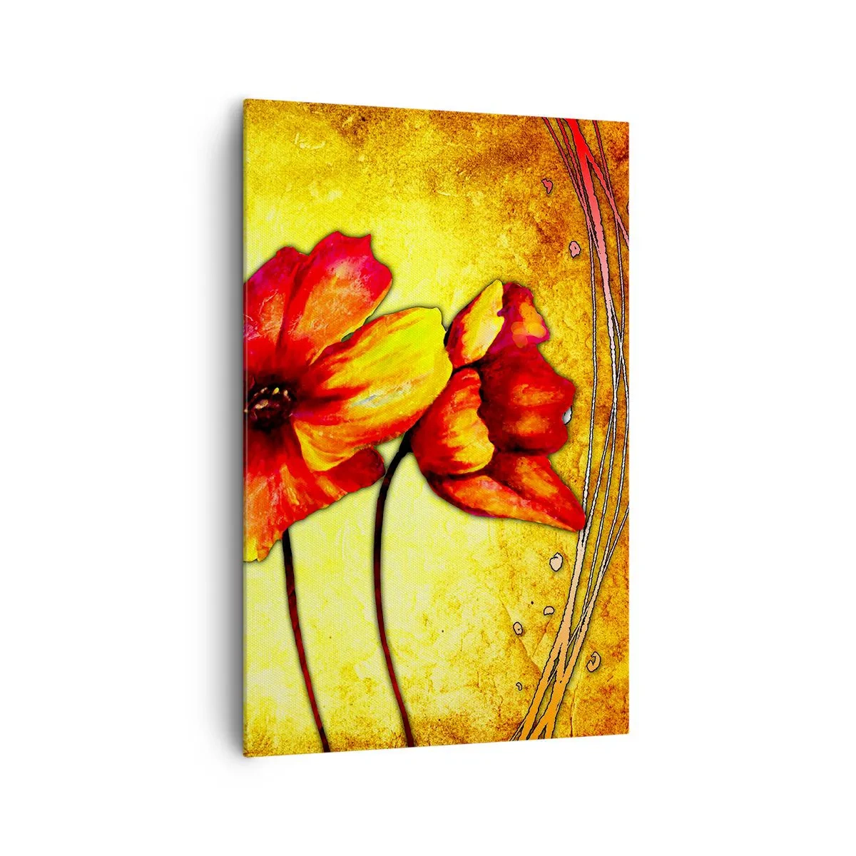 Obraz na plátně - V secesní dekoraci - 80x120 cm