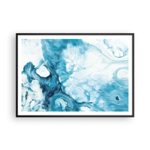 Plakát v černém rámu - Modrý koncert - 100x70 cm