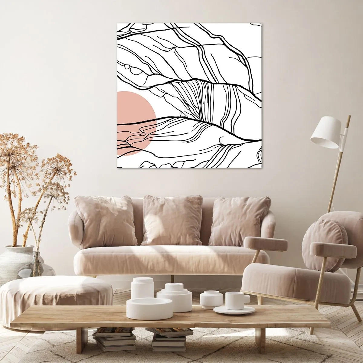 Obraz na plátně - V síti větviček - 50x50 cm