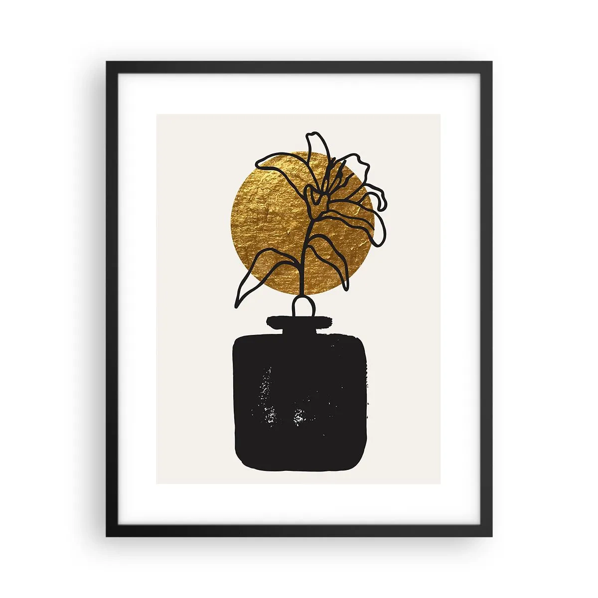 Plakát v černém rámu - Krása, která má cenu zlata - 40x50 cm