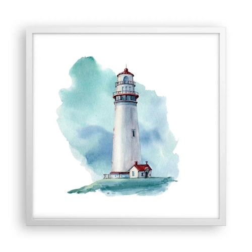 Plakát v bílém rámu - Něžná sestra blankytu - 50x50 cm