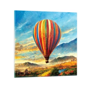 Obraz na skle - V tichu je toho vidět víc - 30x30 cm