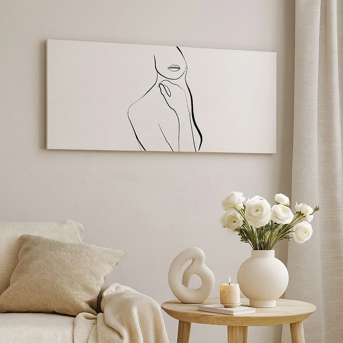 Obraz na plátně - Vlna melancholie - 100x40 cm