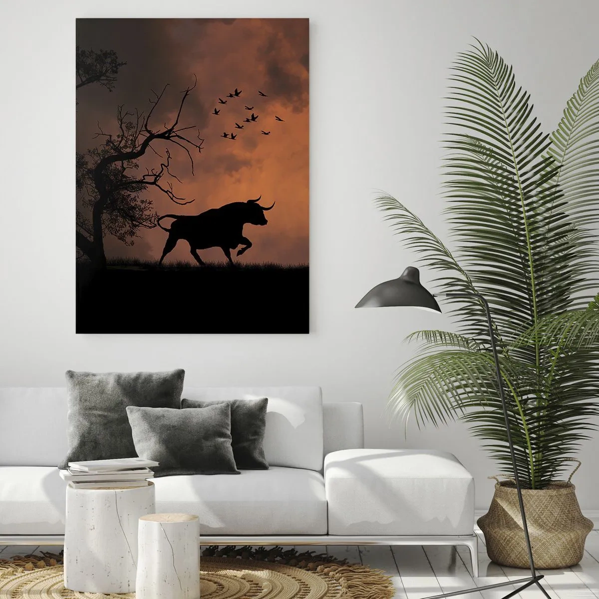 Obraz na skle - Dramatické představení přírody - 50x70 cm