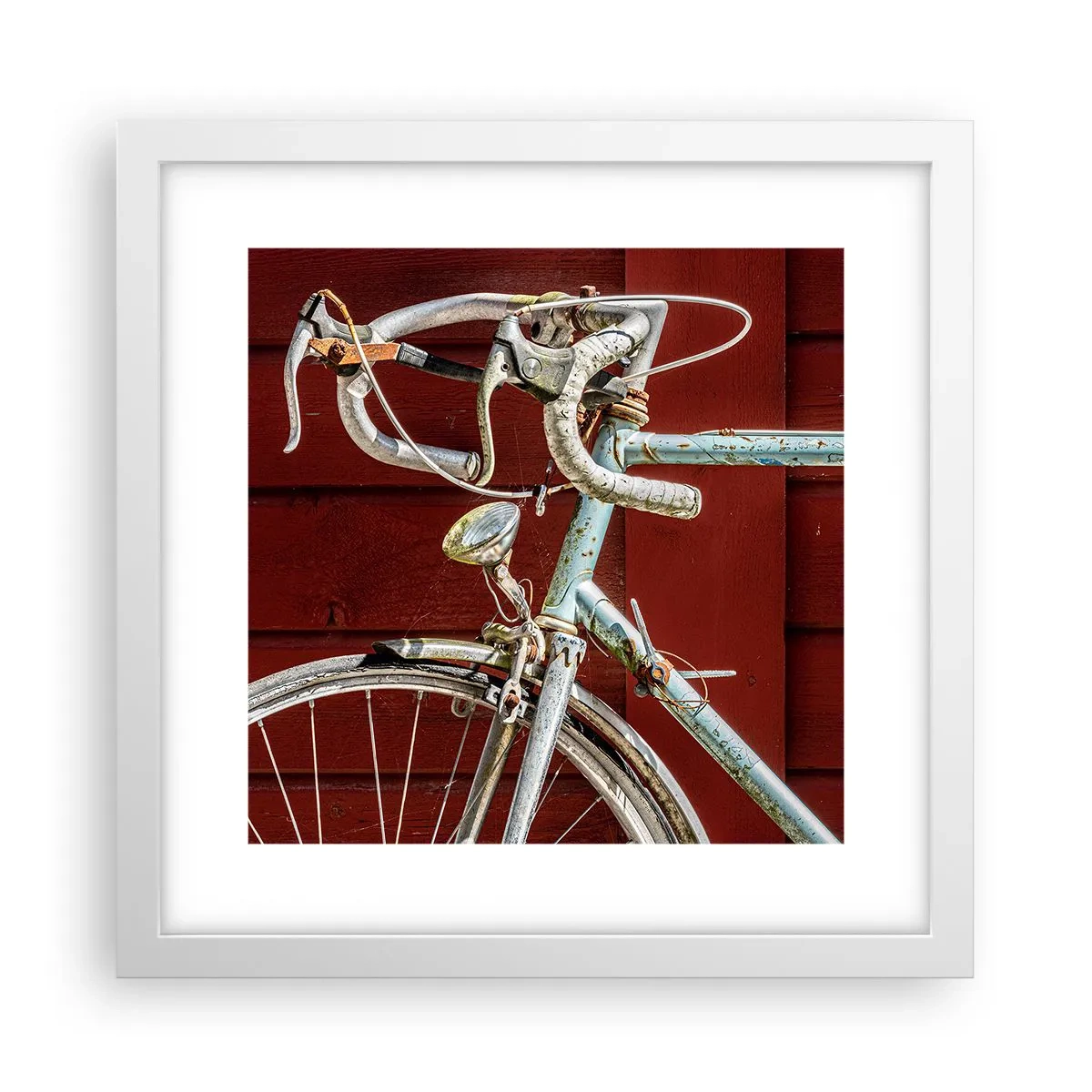 Plakát v bílém rámu - Stvořený pro vítězství - 30x30 cm