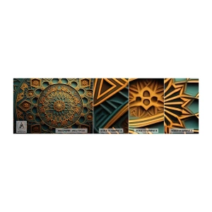 Fototapeta Vzorek Standard Eco - V arabském stylu - Mozaika, arabština, Dekorace - 100x30 cm