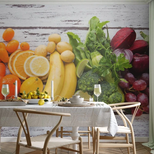 Fototapeta Premium Canvas - To nestačí? - Gastronomie, Ovoce, Zelenina - 250x175 cm