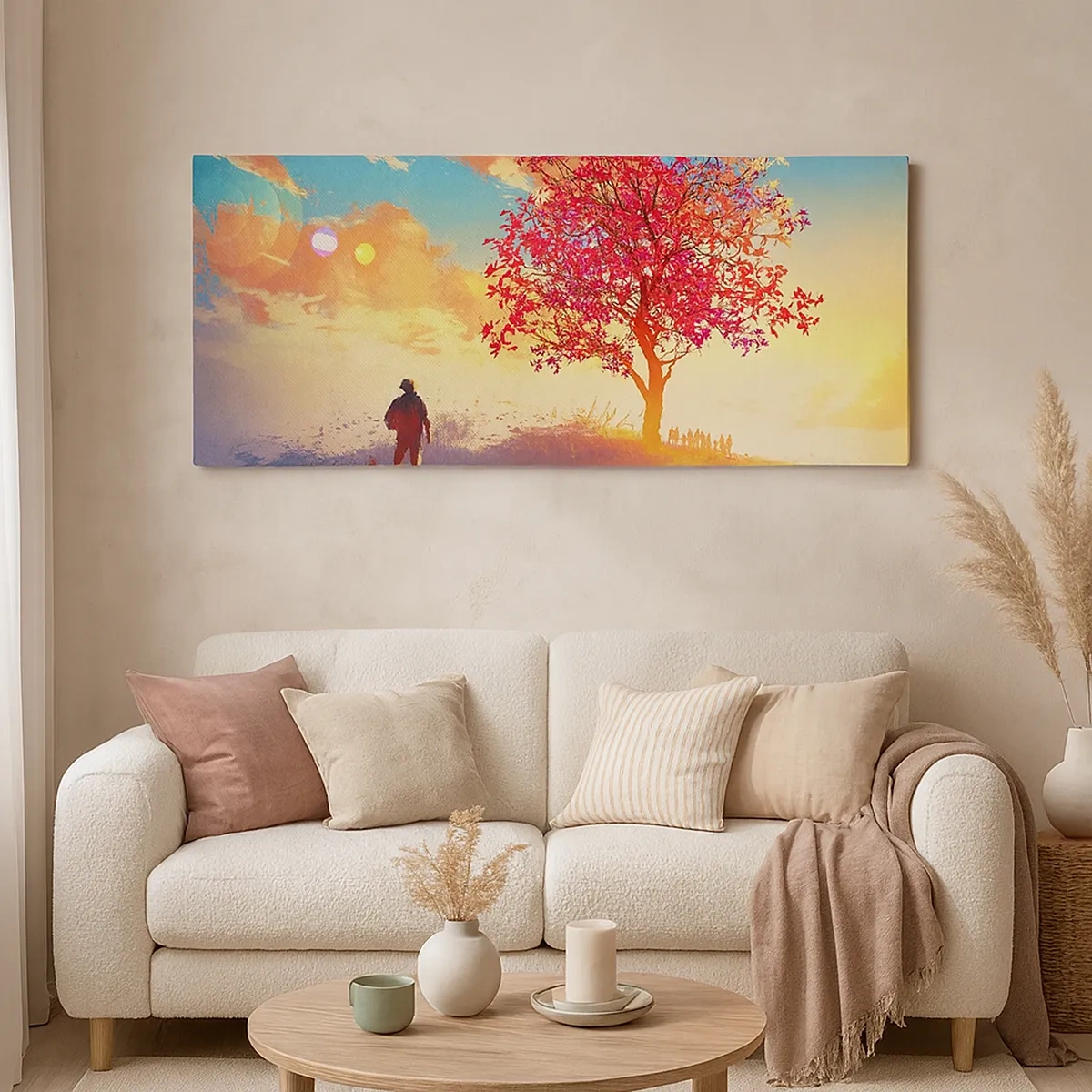 Obraz na plátně - Poutník u cíle - 30x30 cm