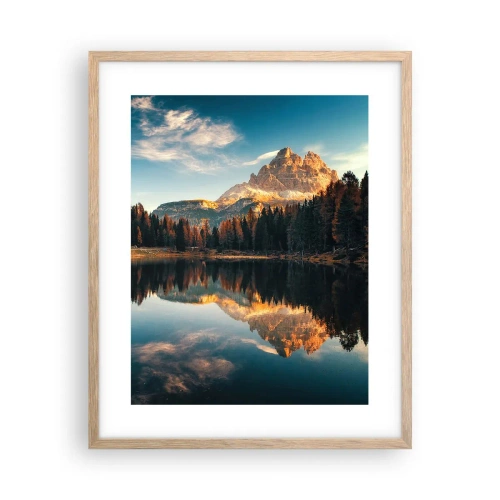 Plakát v rámu světlý dub - Dvojitá krajina - 40x50 cm