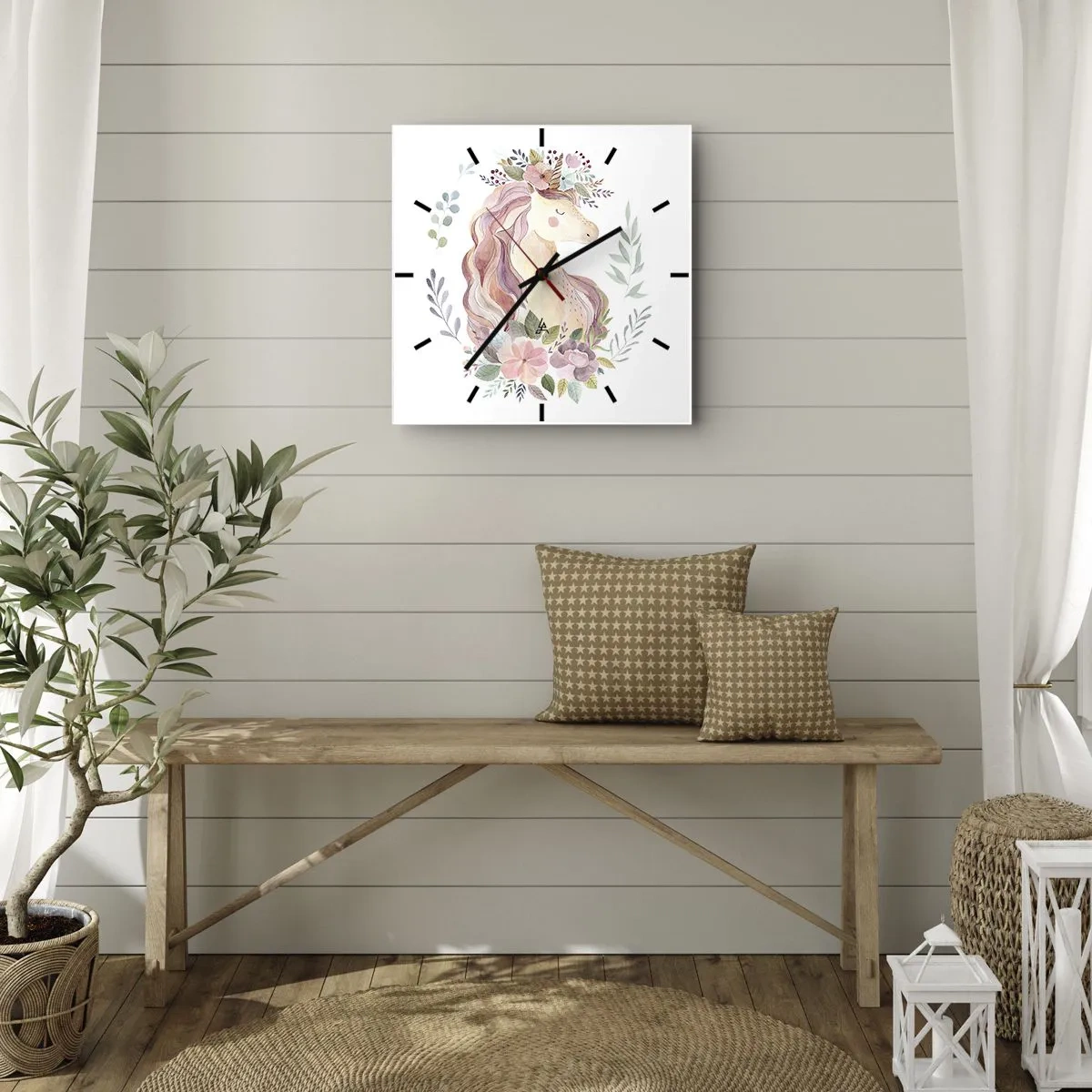 Nástěnné hodiny - Pozvánka do říše pohádek - 40x40 cm