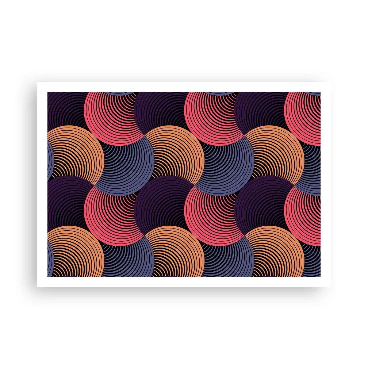 Plakát - V kruhovém rytmu - 100x70 cm