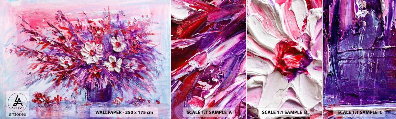 Vzor Fototapety Samolepicí Deluxe Sticker - Nevinnost a vášeň  - Květiny, Kytice květin, Zahrada - 100x30 cm