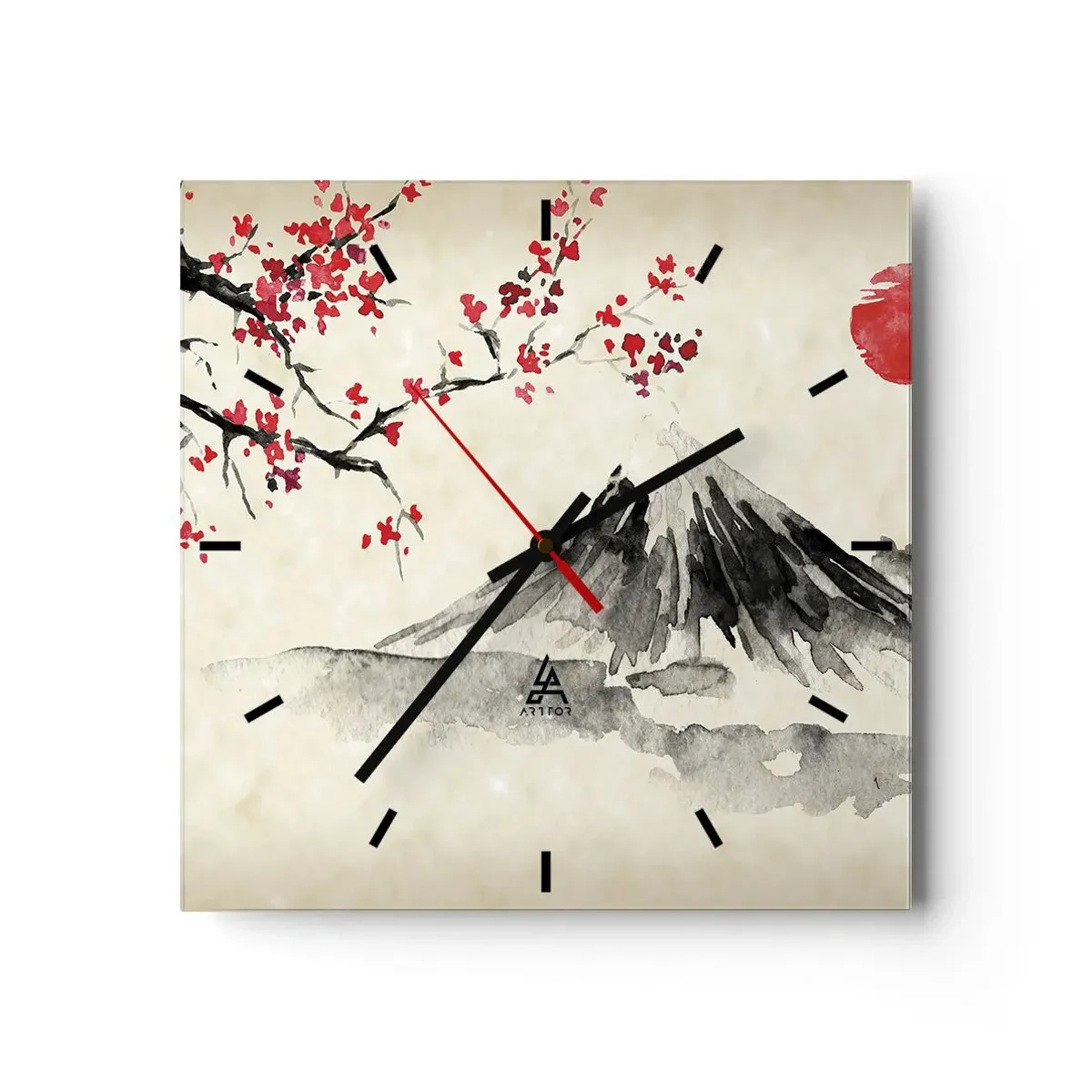Nástěnné hodiny - Zamilujte se do Japonska - 30x30 cm