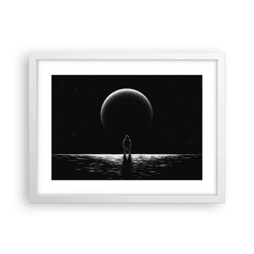 Plakát v bílém rámu - Tváři v tvář - 40x30 cm