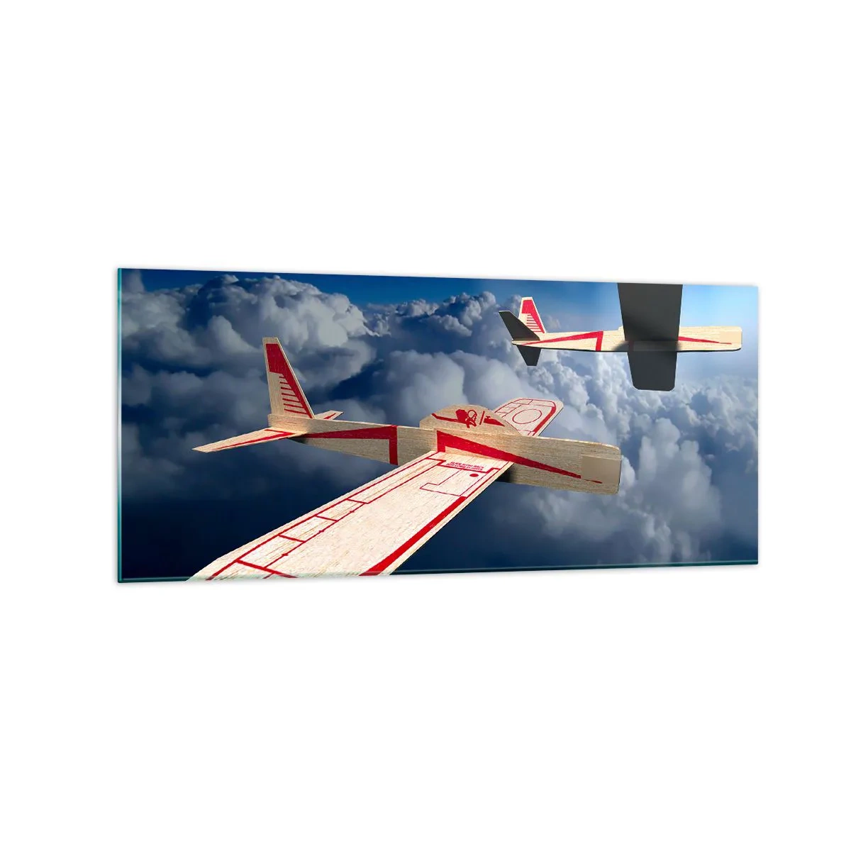 Obraz na skle - Ještě výš, ještě dál - 120x50 cm