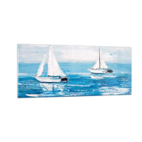 Obraz na skle - S přítelem po boku - 100x40 cm