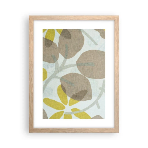 Plakát v rámu světlý dub - Kompozice v plném slunci - 30x40 cm