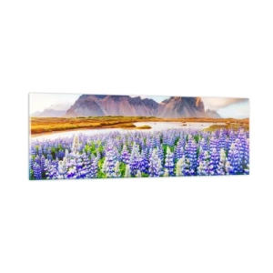 Obraz na skle - Síla a přísnost vedle mírnosti - 90x30 cm