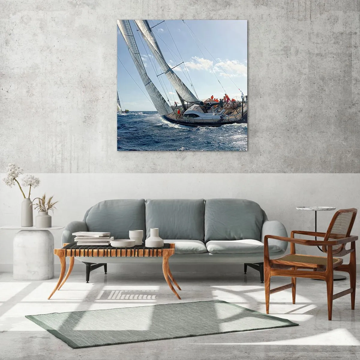 Obraz na skle - Ať zvítězí lepší - 60x60 cm