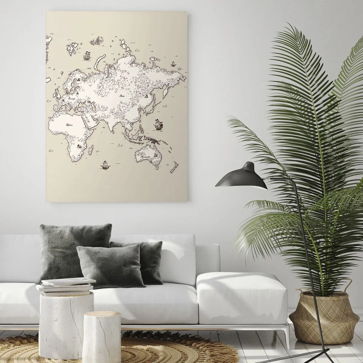 Obraz na skle - Cesta kolem světa - 50x70 cm