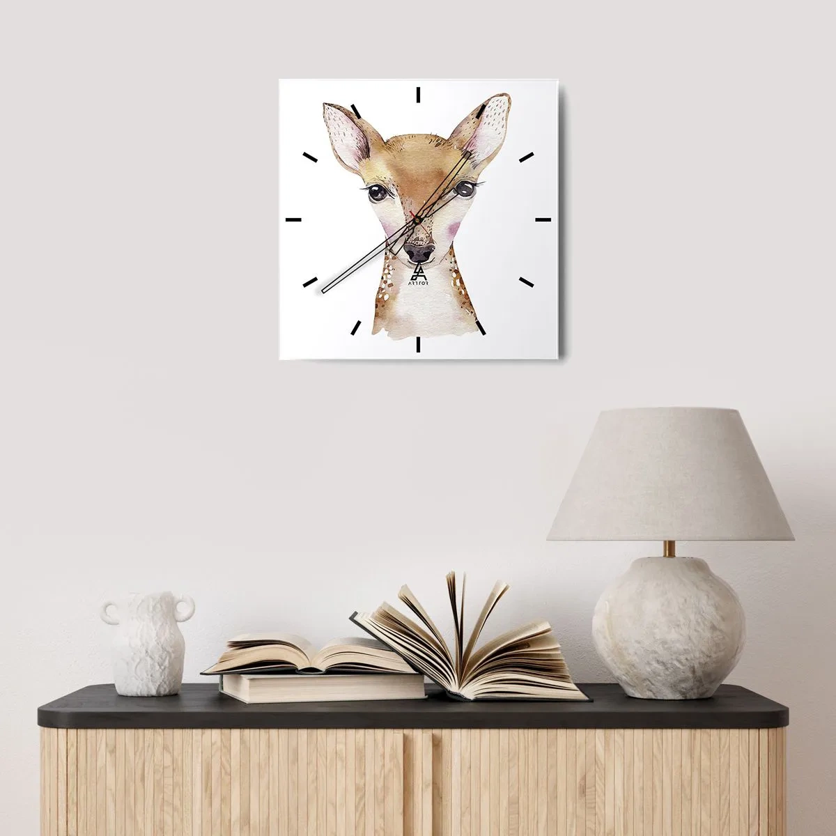 Nástěnné hodiny - Povaha nevinnosti - 30x30 cm