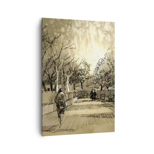 Obraz na plátně - Pírkem zastavený okamžik - 70x100 cm