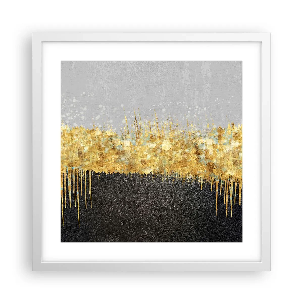 Plakát v bílém rámu - Dovnitř a vzhůru - 40x40 cm