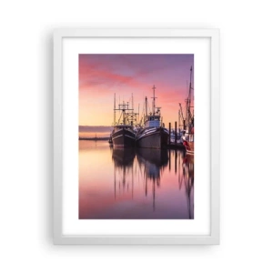 Plakát v bílém rámu - Před dalším dnem - 30x40 cm