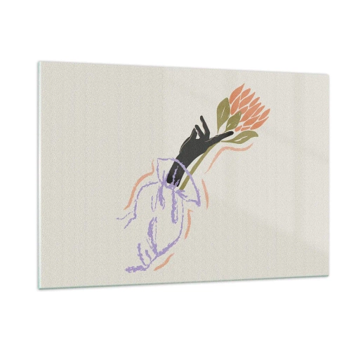 Obraz na skle - Sesterský dotek - 120x80 cm