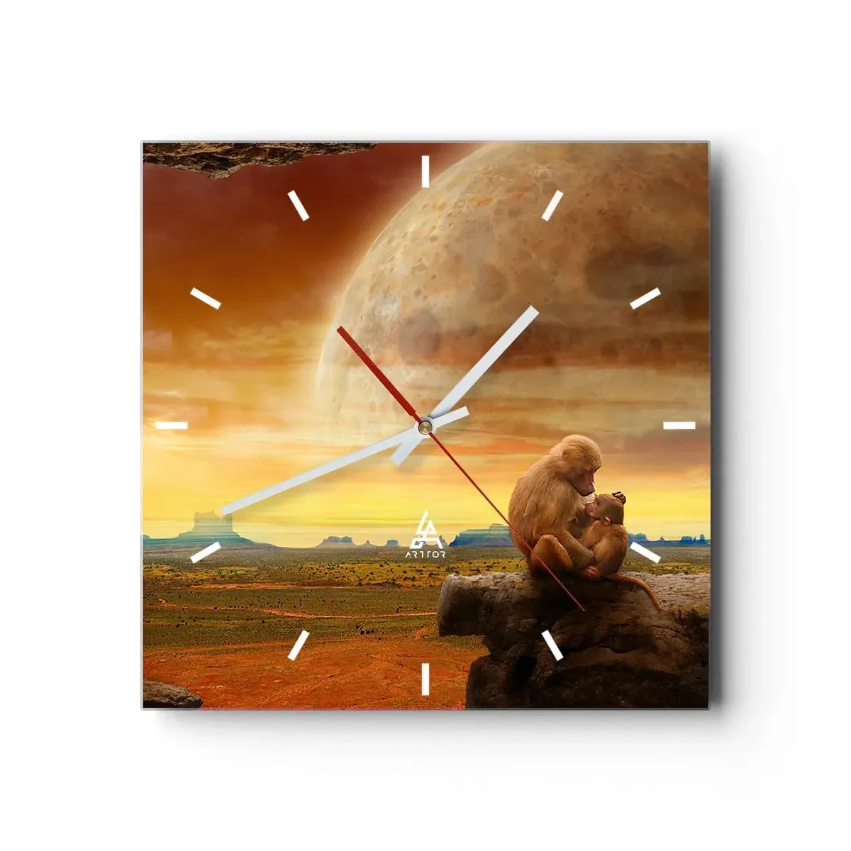 Nástěnné hodiny - Láska je všude stejná - 40x40 cm