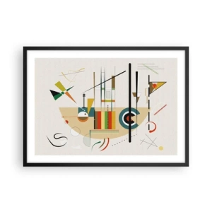 Plakát v černém rámu - A svět se směje - 70x50 cm
