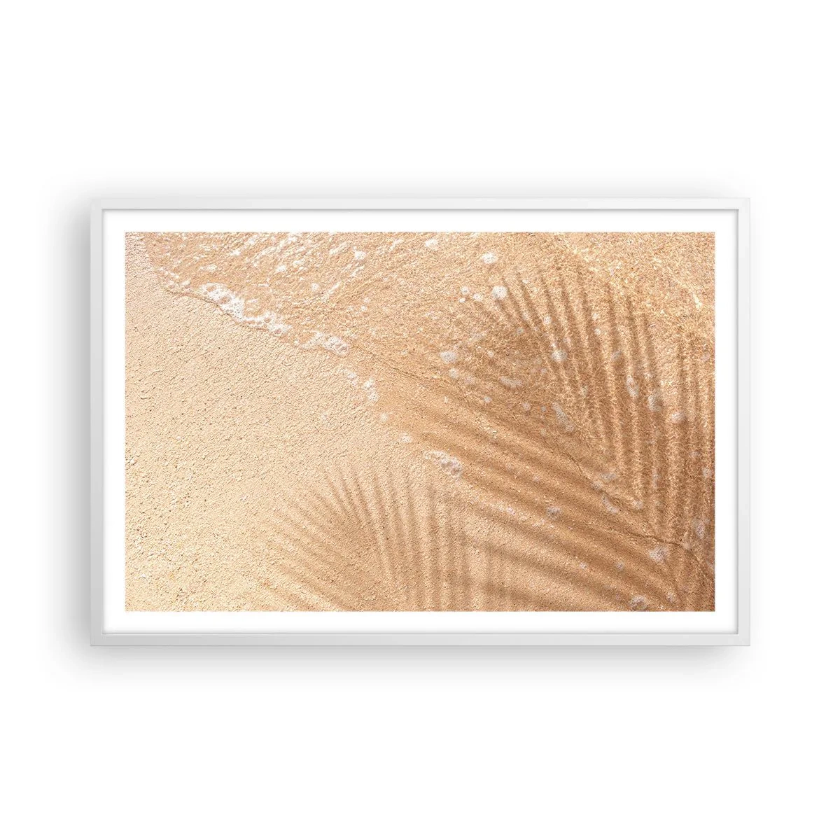 Plakát v bílém rámu - Stín horkého léta - 91x61 cm