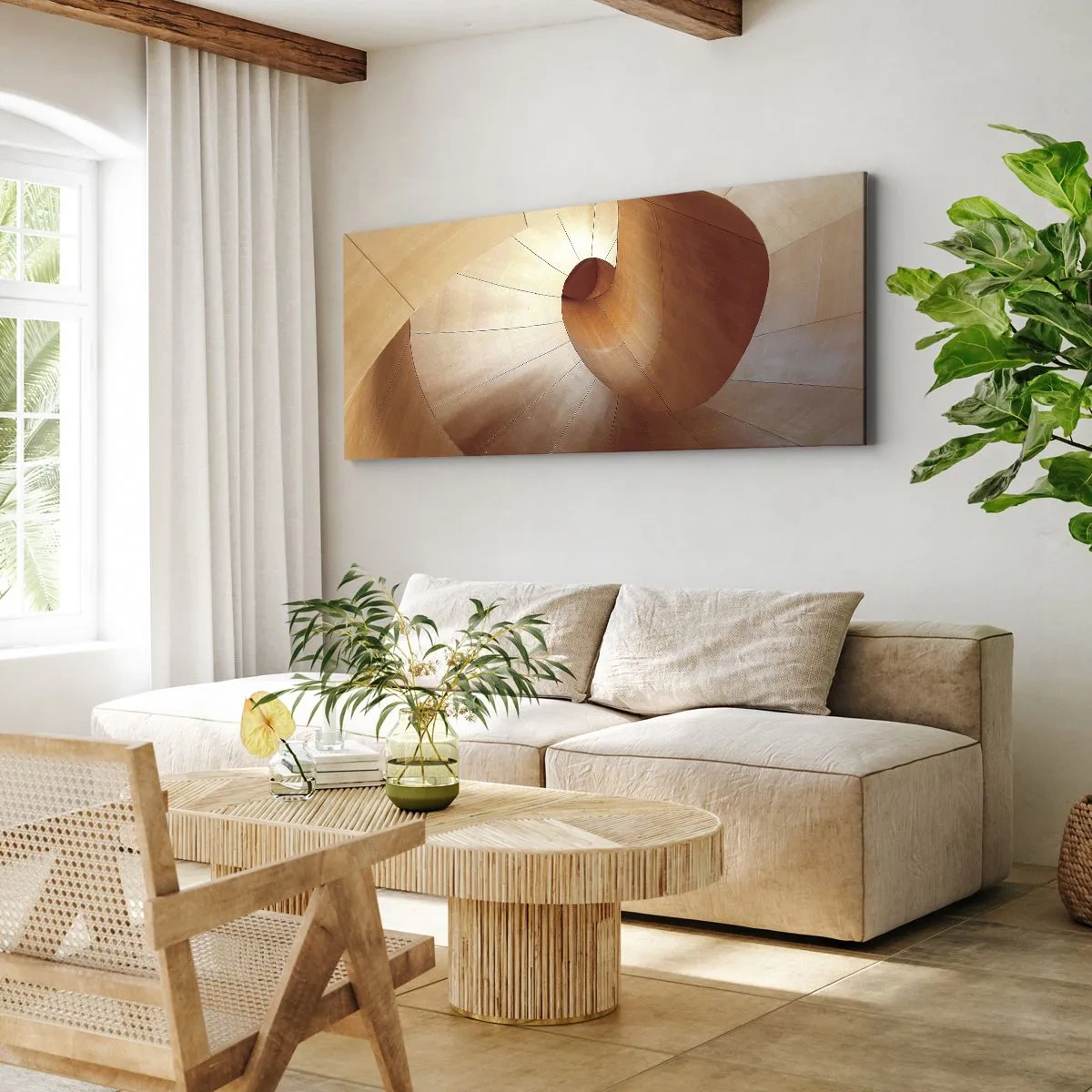 Obraz na plátně - Architektonická serpentina - 100x40 cm