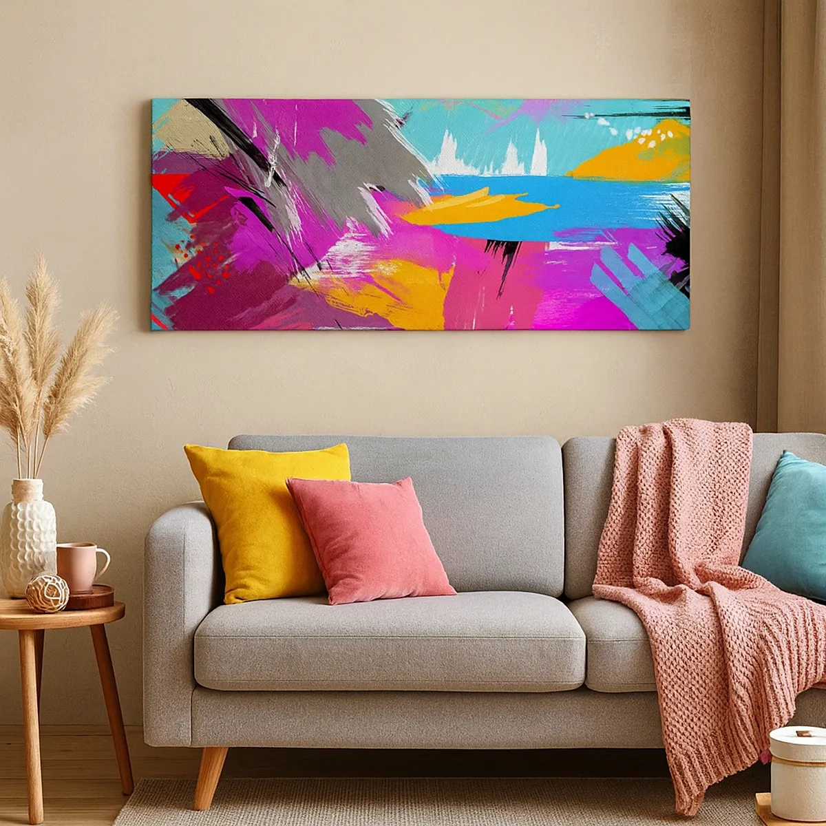 Obraz na plátně - Šmouha, šmouha, sama šmouha - 30x30 cm